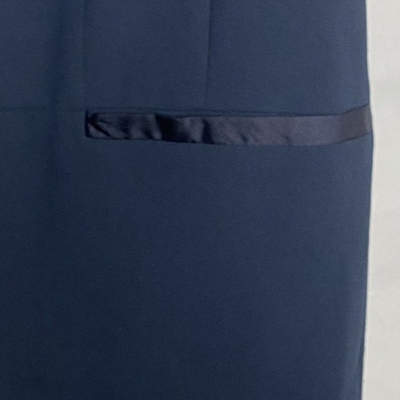 Potter's Pot Vest Women M Blue Casual Dressy Open Front Faux Pockets - Picture 5 of 9